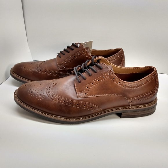 Brown Dress Shoe Wingtip Oxford - NWT - Mult sizes - Picture 3 of 6
